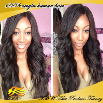 Wholesale 6A Unprocessed Brazilian Remy Full Lace 100 Percent Human Hair Wigs For Black Woman